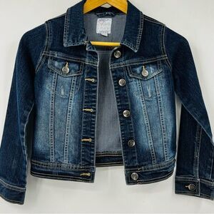 The Children’s Place Girls Blue Jean Denim Jacket Size M 7/8 Kids